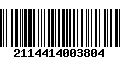 Código de Barras 2114414003804