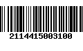 Código de Barras 2114415003100