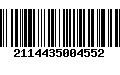 Código de Barras 2114435004552