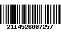 Código de Barras 2114526007257