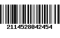 Código de Barras 2114528042454