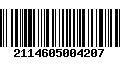 Código de Barras 2114605004207