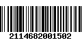 Código de Barras 2114682001502