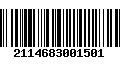 Código de Barras 2114683001501