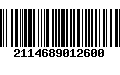 Código de Barras 2114689012600