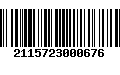 Código de Barras 2115723000676