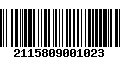 Código de Barras 2115809001023