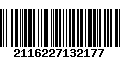 Código de Barras 2116227132177