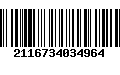 Código de Barras 2116734034964