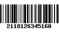 Código de Barras 2118126345160