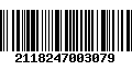 Código de Barras 2118247003079