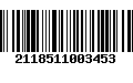 Código de Barras 2118511003453