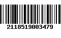 Código de Barras 2118519003479