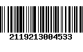 Código de Barras 2119213004533