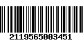 Código de Barras 2119565003451