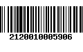 Código de Barras 2120010005906