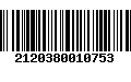 Código de Barras 2120380010753