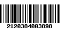 Código de Barras 2120384003898