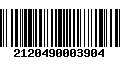 Código de Barras 2120490003904