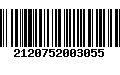 Código de Barras 2120752003055