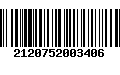 Código de Barras 2120752003406