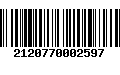 Código de Barras 2120770002597