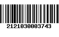 Código de Barras 2121030003743