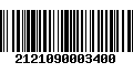 Código de Barras 2121090003400