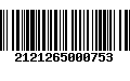 Código de Barras 2121265000753