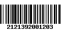 Código de Barras 2121392001203