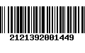 Código de Barras 2121392001449