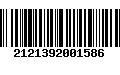 Código de Barras 2121392001586