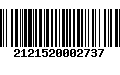 Código de Barras 2121520002737