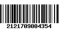 Código de Barras 2121709004354