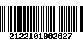 Código de Barras 2122101002627