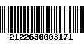 Código de Barras 2122630003171