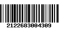 Código de Barras 2122683004309