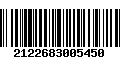 Código de Barras 2122683005450