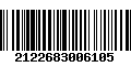 Código de Barras 2122683006105