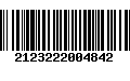 Código de Barras 2123222004842