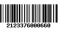 Código de Barras 2123376000660