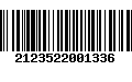 Código de Barras 2123522001336