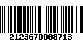 Código de Barras 2123670008713