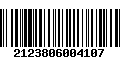 Código de Barras 2123806004107