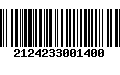 Código de Barras 2124233001400