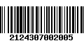 Código de Barras 2124307002005