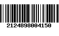 Código de Barras 2124898004150