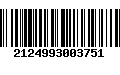 Código de Barras 2124993003751