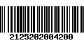 Código de Barras 2125202004200