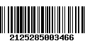 Código de Barras 2125285003466